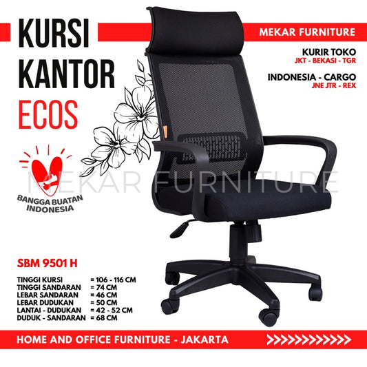 Kursi Kantor Direktur Kursi Kerja ECOS SBM 9501 H - Mekar Furniture
