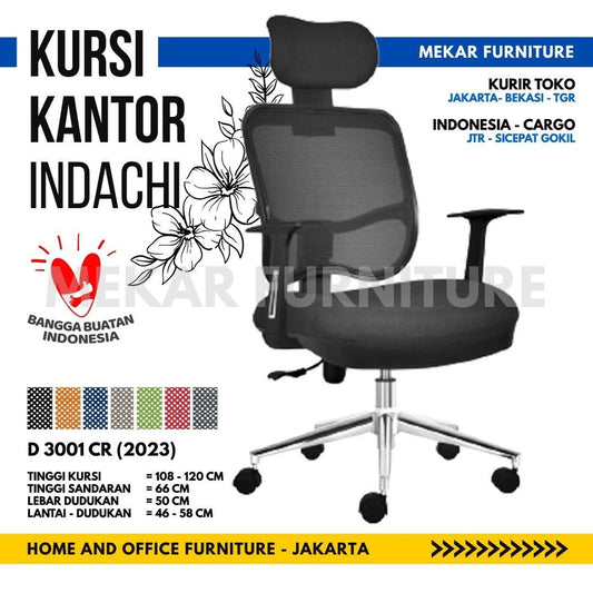 INDACHI D 3001 CR Kursi Kantor Kursi Kerja - Mekar Furniture