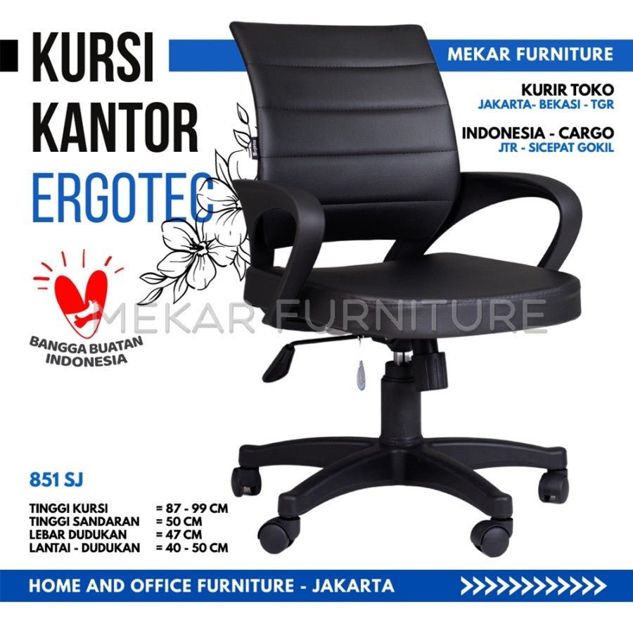 Kursi Kantor Kursi Kerja ERGOTEC 851 SJ - Mekar Furniture