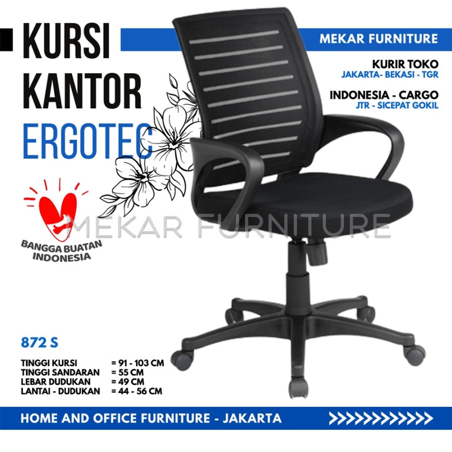Kursi Kantor Kursi Kerja ERGOTEC 872 S - Mekar Furniture