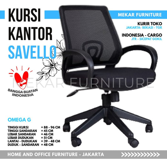 Kursi Kantor Kursi Kerja SAVELLO Omega G - Mekar Furniture