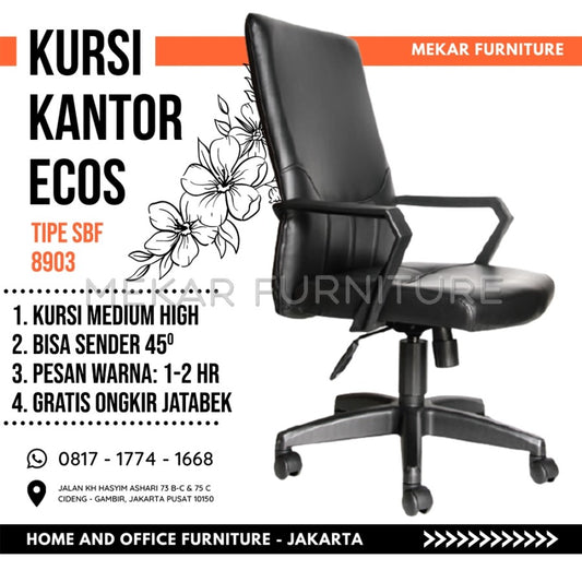 Kursi Kantor Kursi Kerja Kursi Staff ECOS SBF 8903 - Mekar Furniture