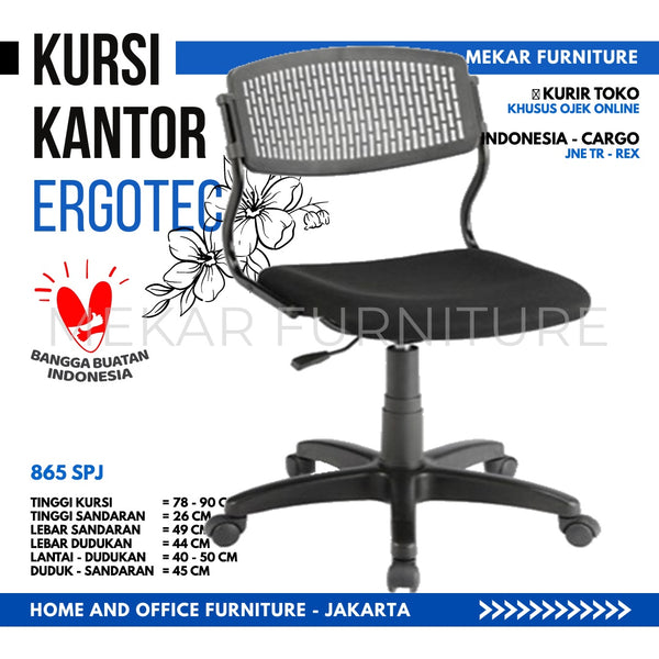 Kursi Kantor Ergotec 865  SPJ - Mekar Furniture