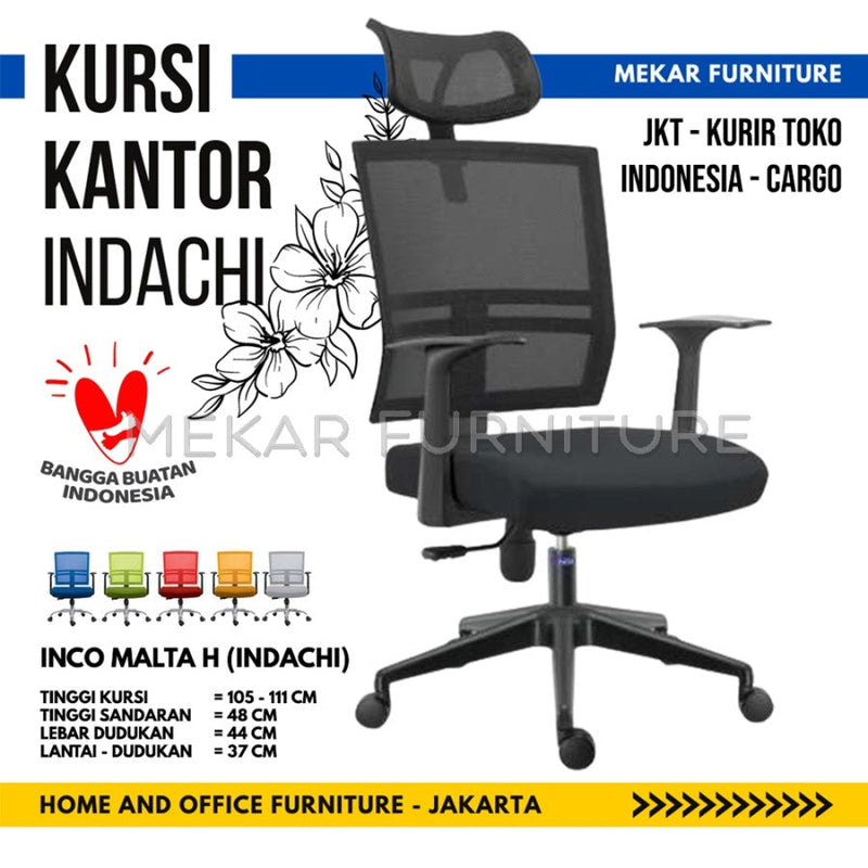 Kursi Kantor INCO by INDACHI Malta HCR - Mekar Furniture