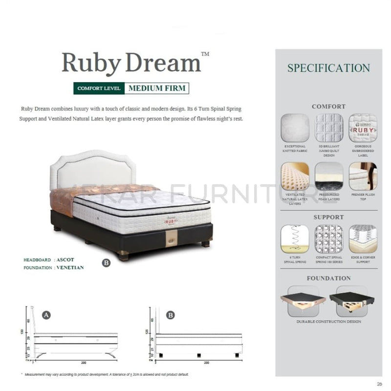 Springbed Guhdo Ruby Dream - Mekar Furniture