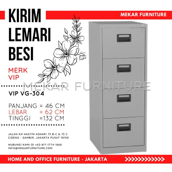 Filling Cabinet Kantor VIP VG 304 - Mekar Furniture
